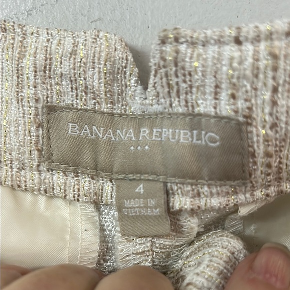 Banana Republic Cream High Waist Shorts - Picture 2 of 4